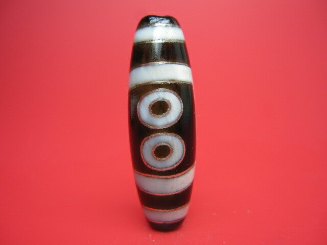 【チベット銀線天珠】五眼天珠ハンドメイド