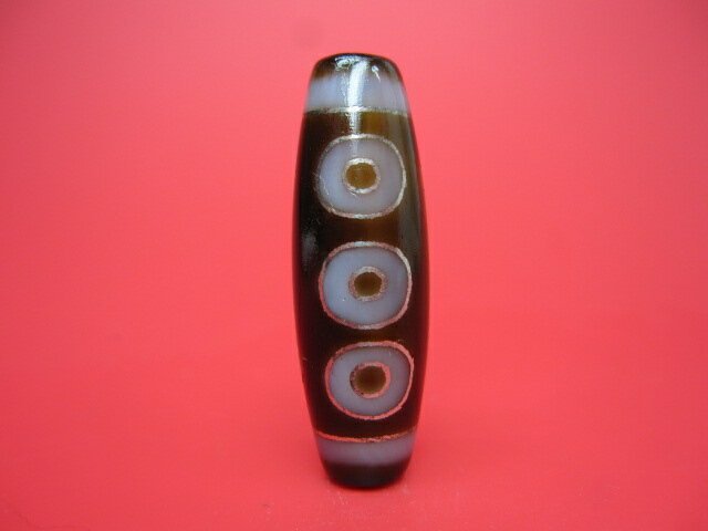 【チベット銀線天珠】五眼天珠ハンドメイド