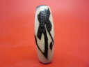 【チベット天珠】如意虚空蔵菩薩天珠(タラーク)約37×14mm【龍鱗加工】【一点物】