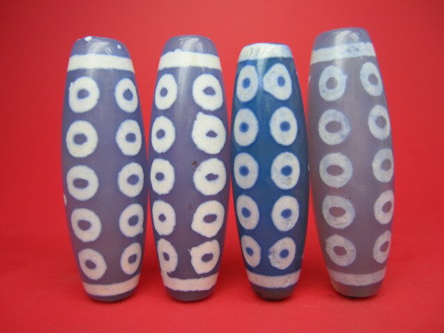 【チベット高級天珠】十三眼天珠【4粒SET】【一点物】