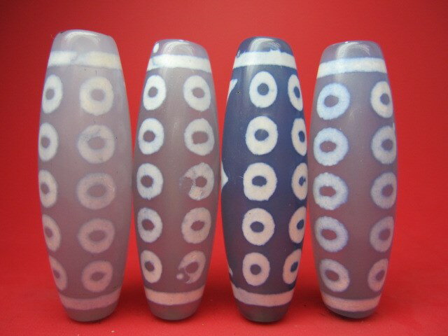 【チベット高級天珠】十三眼天珠【4粒SET】【一点物】