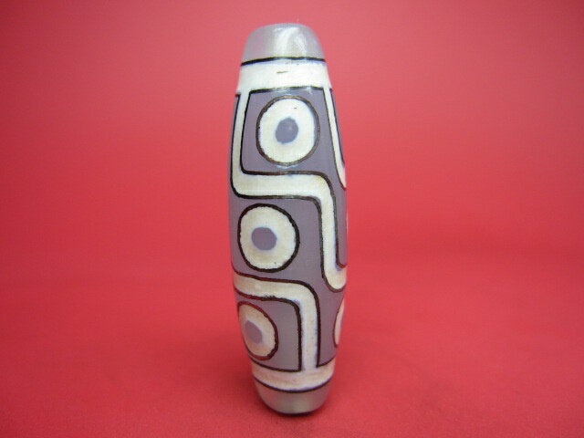 【チベット銀線天珠】九眼天珠ハンドメイド【一点物】