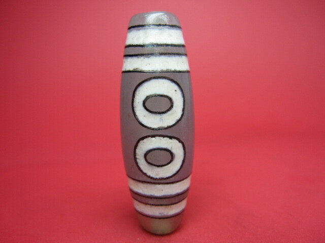 【チベット銀線天珠】五眼天珠ハンドメイド【一点物】