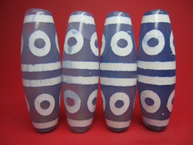 【チベット高級天珠】八眼天珠【4粒SET】【一点物】