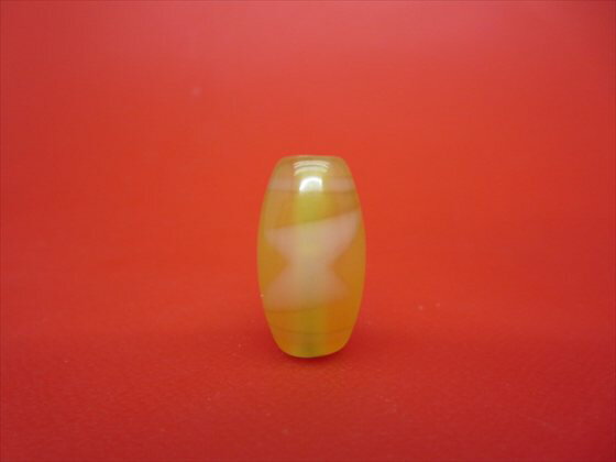 【チベット紅玉髄天珠】閃電五眼天珠カーネリアン約22×12mm【一点物】