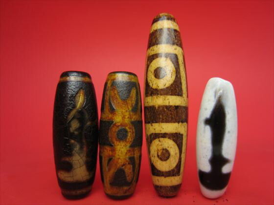 【チベット天珠】バラエティミックス【8粒SET】【一点物】