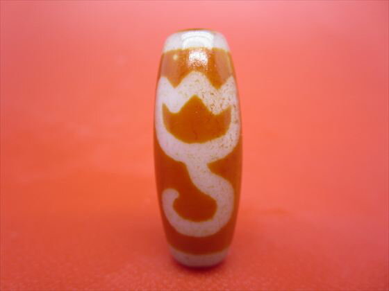 【チベット天珠】水蓮花天珠約33×12.6mm【一点物】