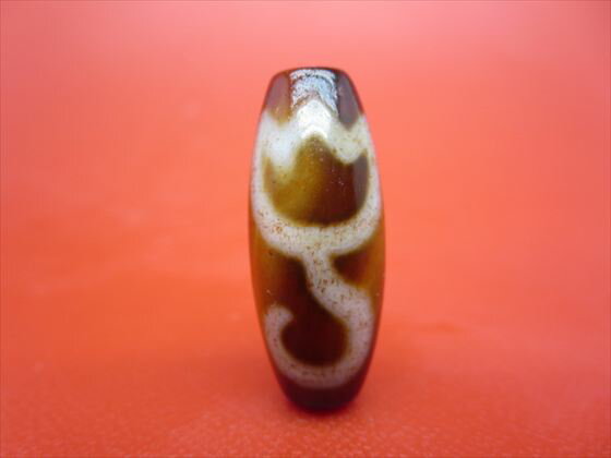 【チベット天珠】水蓮花天珠約30×12mm【一点物】