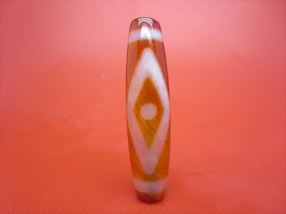 【チベット天珠】星辰天珠約51×12.6mm【天然模様入り】【一点物】