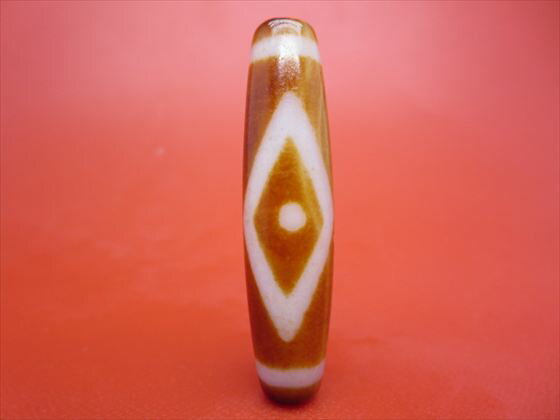 【チベット天珠】星辰天珠約53×13mm【天然模様入り】【一点物】