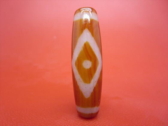 【チベット天珠】星辰天珠約43×12.6mm【天然模様入り】【一点物】