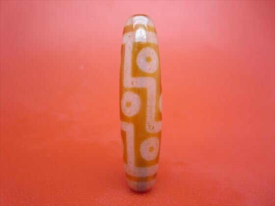 【チベット天珠】九眼天珠約50×12mm【一点物】