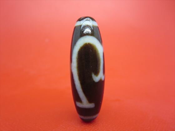 【チベット天珠】緑度母天珠約38×13mm【一点物】