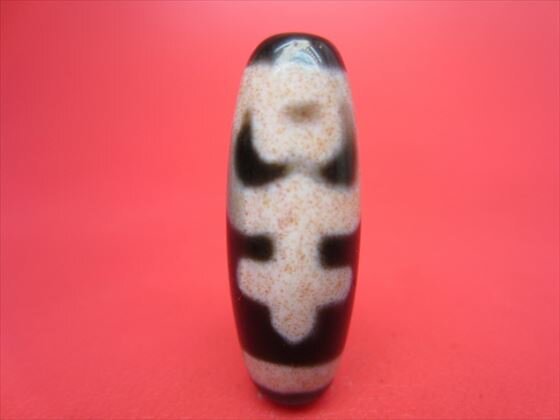 【蓮花寶瓶紅朱砂天珠】【馬蹄痕】【一点物】