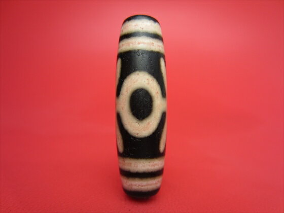 ※キズあり※【チベット天珠】雙貴人天珠油潤加工【一点物】