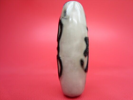 【チベット天珠】金剛杵胎蔵界大日如来天珠(アーンク)【龍鱗加工】【一点物】