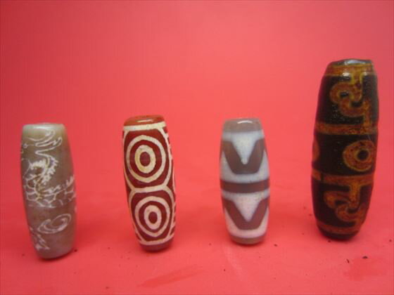 【チベット天珠】バラエティミックス【8粒SET】【一点物】