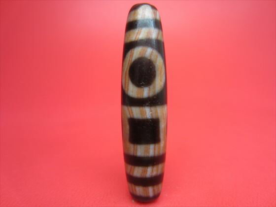 【雙天地紅朱砂天珠】【馬蹄痕】【一点物】