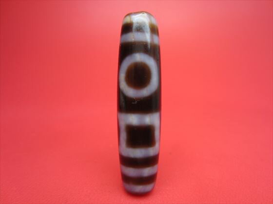 【雙天地紅朱砂天珠】【馬蹄痕】【一点物】