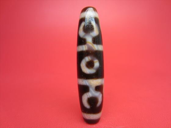 【蓮師法器紅朱砂天珠】【馬蹄痕】【一点物】