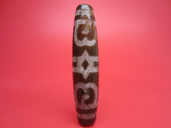 【蓮師法帽紅朱砂天珠】【一点物】