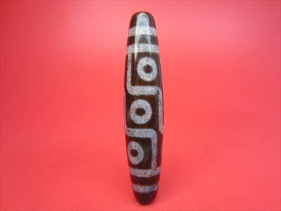 【九眼紅朱砂天珠】【一点物】