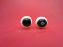 【チベット高級天珠】羊眼板珠・天眼珠約13.6〜13.8mm【水晶入り】【2粒SET】【一点物】