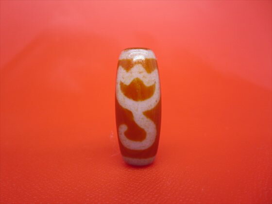 【チベット天珠】水蓮花天珠約30×12.6mm【一点物】