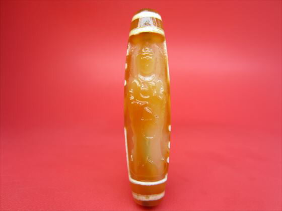 【チベット彫刻天珠】六眼観音天珠【一点物】