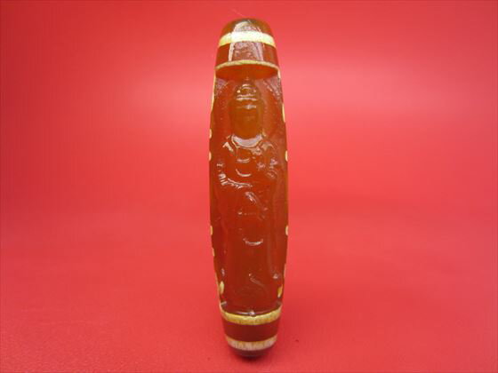 【チベット彫刻天珠】蓮師法器観音天珠【一点物】