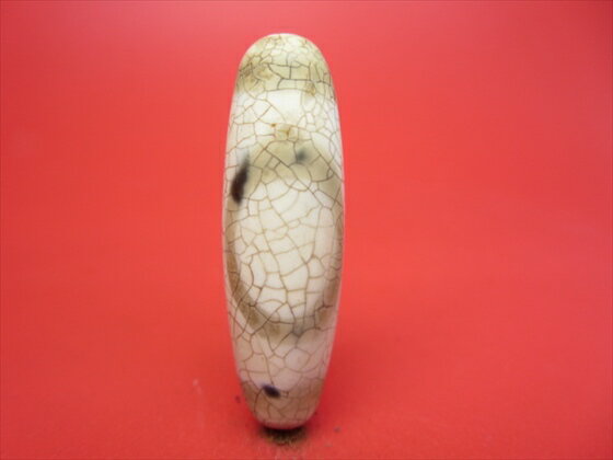 【チベット高級龍紋天珠】天地天珠・白【一点物】