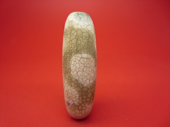 【チベット高級龍紋天珠】如意天珠・白【一点物】