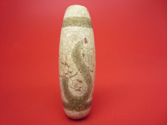 【チベット高級龍紋天珠】如意天珠・白【一点物】