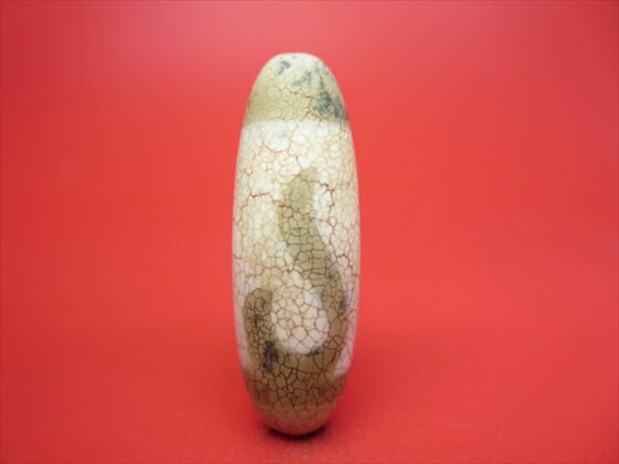 【チベット高級龍紋天珠】如意天珠・白【一点物】