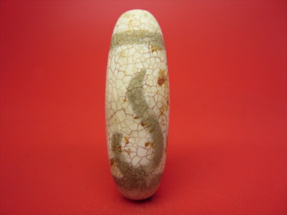 【チベット高級龍紋天珠】如意天珠・白【一点物】