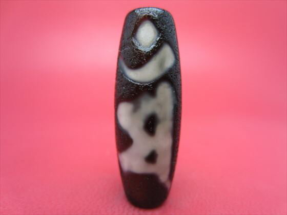 【チベット天珠】如意文殊菩薩天珠(マン)【龍鱗加工】【一点物】