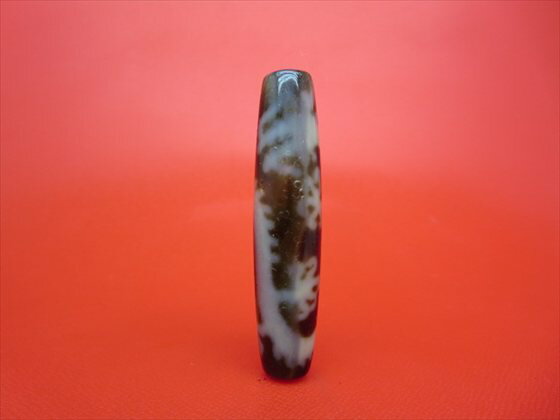 【チベット高級至純天珠】龍神天珠約56×13mm【馬蹄痕】【一点物】