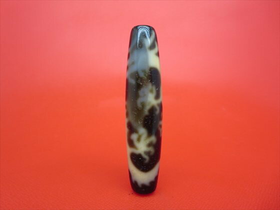【チベット高級至純天珠】龍神天珠約57×13mm【馬蹄痕】【一点物】