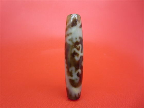 【チベット高級至純天珠】龍神天珠約56×13mm【馬蹄痕】【一点物】