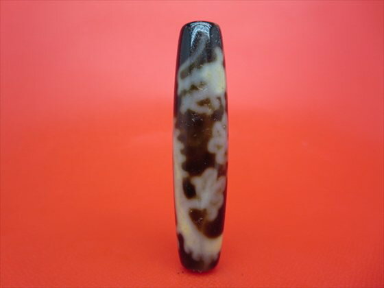 【チベット高級至純天珠】龍神天珠約56×13mm【馬蹄痕】【一点物】