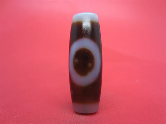 【チベット高級至純天珠】日月星天珠約37×13×10mm【一点物】