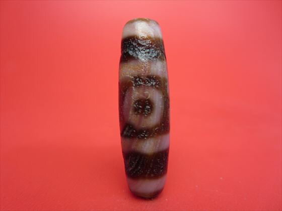 【三眼紅朱砂天珠】【馬蹄痕】【一点物】