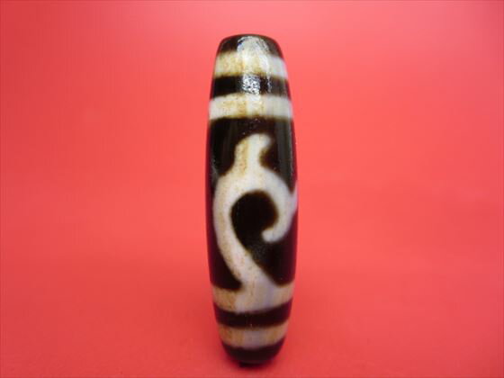 【緑度母紅朱砂天珠】【馬蹄痕】【一点物】