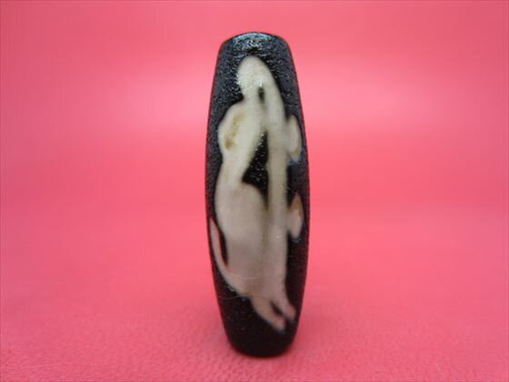 【チベット天珠】鳳眼千手観音天珠鳳眼阿弥陀如来天珠(キリーク)【龍鱗加工】【一点物】