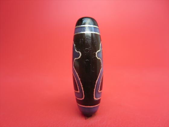 【チベット銀線天珠】財神天珠【馬蹄痕】【一点物】