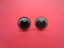 【チベット高級天珠】羊眼板珠・天眼珠約13.8〜14mm【水晶入り】【2粒SET】【一点物】