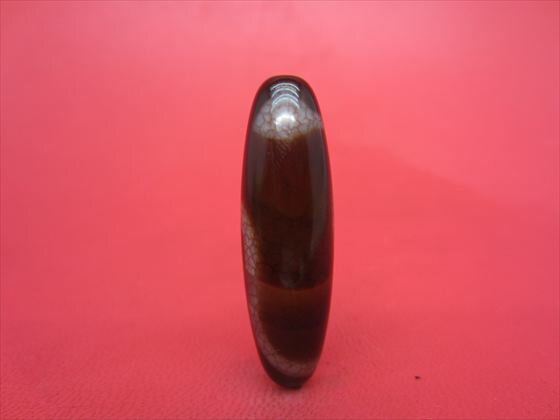 【チベット高級龍紋天珠】白蛇天珠約40×12mm【一点物】