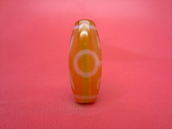 【チベット紅玉髄天珠】大人天珠カーネリアン約31×12mm【一点物】