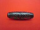 【チベット銀線天珠】龍眼天珠約39×13mm【一点物】
