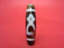 【チベット天珠】財神天珠約39×11mm【鉱物・水晶入り】【一点物】